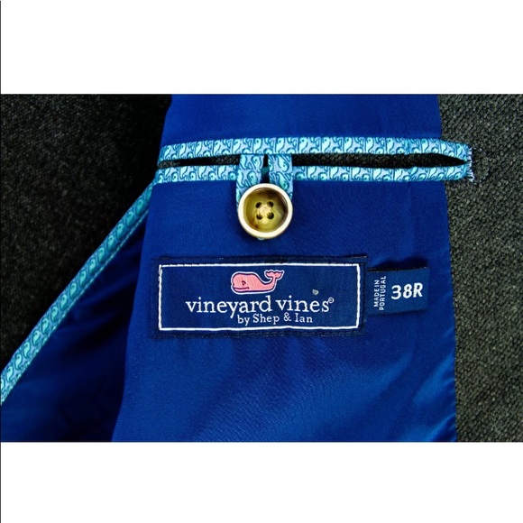 Vineyard Vines Charcoal Gray Blazer 38 Reg Premium - Picture 7 of 8
